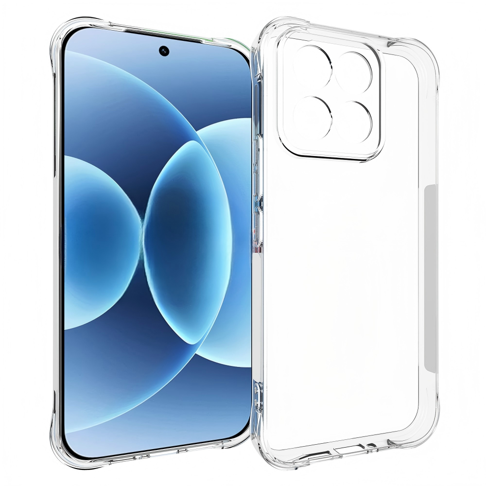 WANLONFENG for Xiaomi 17 Max WL2 Series TPU Case 2.0mm Phone Cover with 2Pcs Tempered Glass Films