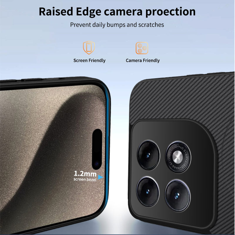 WANLONFENG til Motorola Edge 70 Pro 5G TQ Series Magnetisk Cover Kulfibertekstur PC TPU Telefoncover