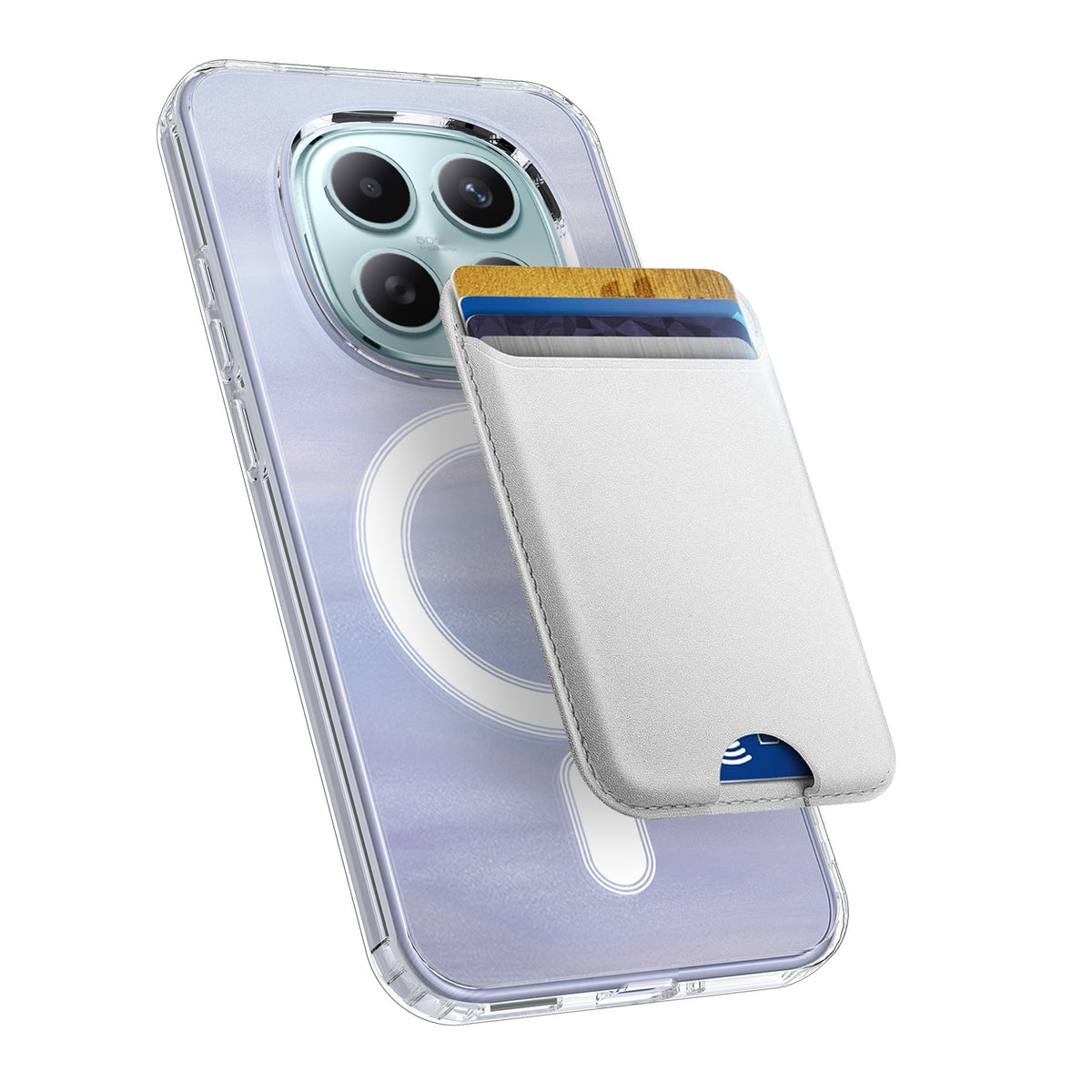 Xiaomi Redmi Note 15 5G (Global) / Xiaomi Poco M8 5G / Xiaomi Redmi Note 15 4G (Global) Genomskinligt Magnetiskt mobilskal TPU + Akryl Bakstycke