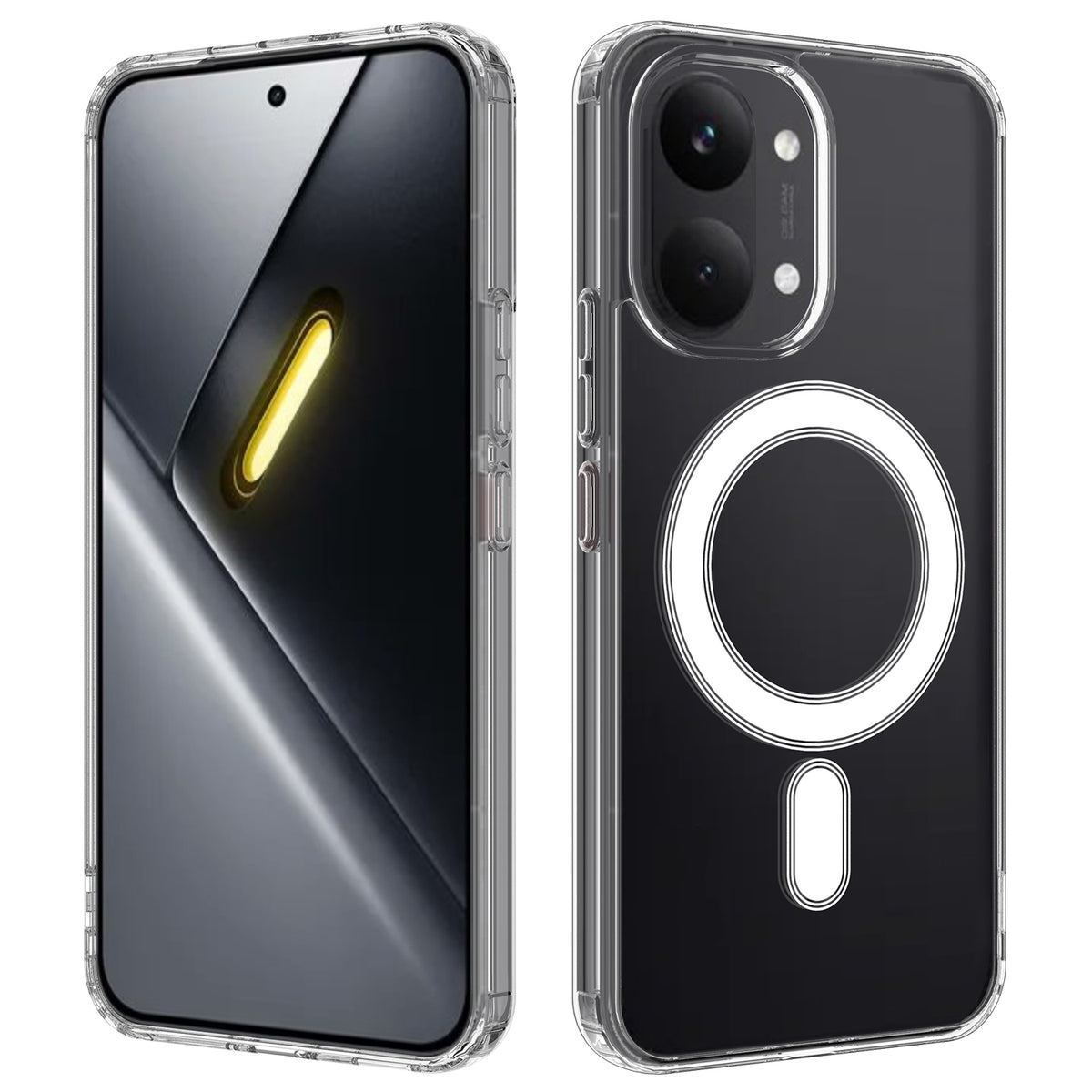 For Xiaomi Redmi Turbo 5 Max 5G / Xiaomi Poco X8 Pro Max 5G Clear Phone Magnetic Case TPU + Acrylic Back Cover