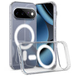 For Google Pixel 11 Pro Clear Phone Magnetic Case TPU + Acrylic Back Cover
