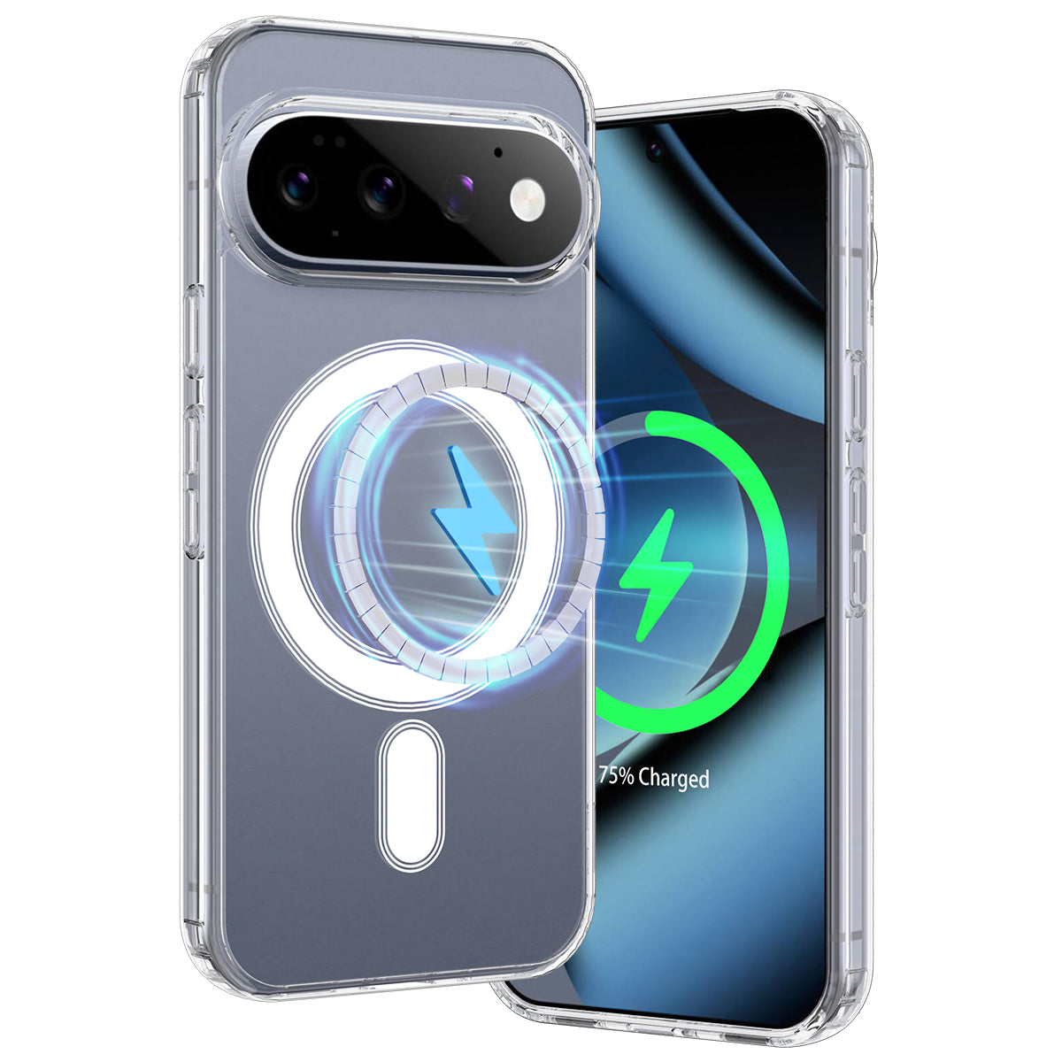 For Google Pixel 11 Pro Clear Phone Magnetic Case TPU + Acrylic Back Cover