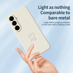 For Samsung Galaxy A27 5G Case White Love Pattern Printing Straight Edge TPU Phone Back Cover