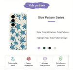 For Samsung Galaxy A27 5G Case Blue Turtle Pattern Printing Straight Edge TPU Phone Back Cover