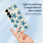 For Samsung Galaxy A27 5G Case Blue Turtle Pattern Printing Straight Edge TPU Phone Back Cover