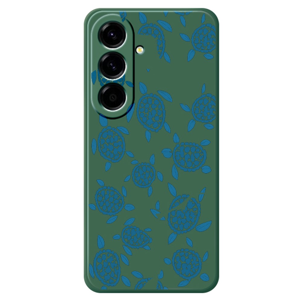For Samsung Galaxy A27 5G Case Blue Turtle Pattern Printing Straight Edge TPU Phone Back Cover