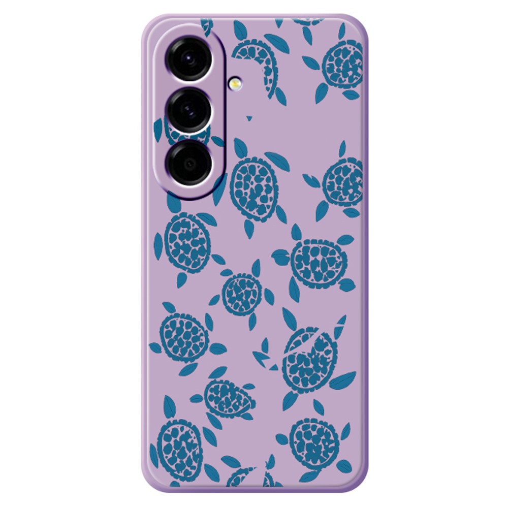 For Samsung Galaxy A27 5G Case Blue Turtle Pattern Printing Straight Edge TPU Phone Back Cover