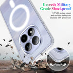 For Xiaomi Poco M8 Pro 5G / Xiaomi Redmi Note 15 Pro+ 5G (Global) Clear Phone Magnetic Case TPU + Acrylic Back Cover