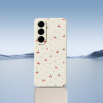 For Samsung Galaxy A27 5G Case Red Cherry Pattern Printing Straight Edge TPU Phone Back Cover