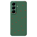 For Samsung Galaxy A27 5G Case Red Cherry Pattern Printing Straight Edge TPU Phone Back Cover