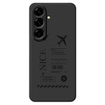 For Samsung Galaxy A27 5G Case Boarding Ticket Pattern Printing Straight Edge TPU Phone Back Cover