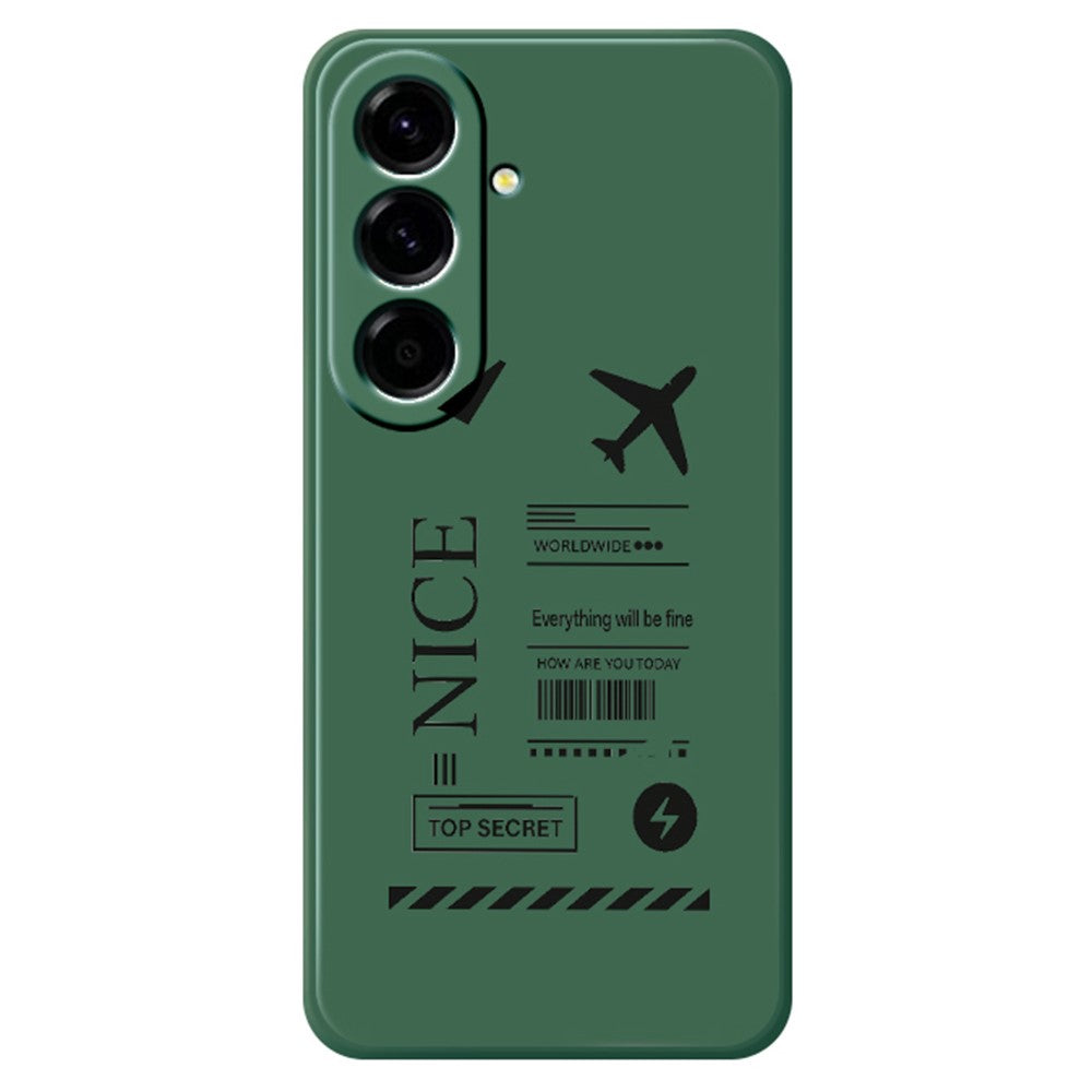 For Samsung Galaxy A27 5G Case Boarding Ticket Pattern Printing Straight Edge TPU Phone Back Cover