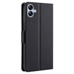 For Samsung Galaxy A04e 4G / F04 4G / M04 4G PU Leather Hands-free Stand Phone Cover Dual Magnetic Clasp Card Holder Protective Case