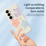 Til Samsung Galaxy A27 5G Cover med Firfarvet Blomstermønster, Lige Kant, TPU Telefon Bagcover