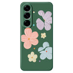 Til Samsung Galaxy A27 5G Cover med Firfarvet Blomstermønster, Lige Kant, TPU Telefon Bagcover