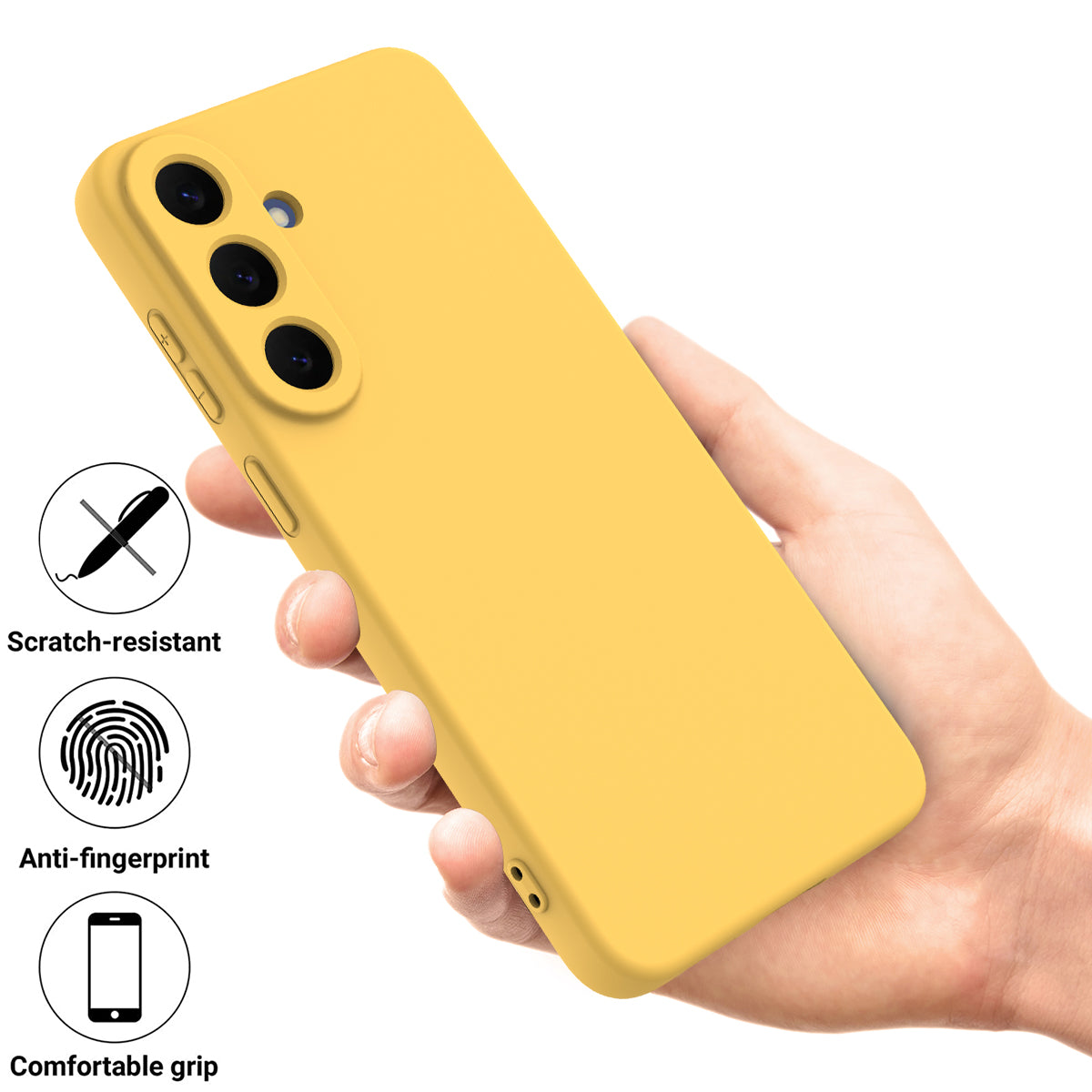 Til Samsung Galaxy S26 FE Flydende Silikone Cover Telefon Bagside med Håndstrop