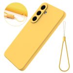 Til Samsung Galaxy S26 FE Flydende Silikone Cover Telefon Bagside med Håndstrop