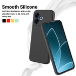 For Oppo F33 Pro 5G Liquid Silicone Case Phone Back Cover with Hand Strap