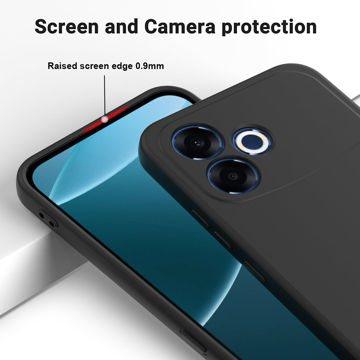 For Oppo F33 Pro 5G Liquid Silicone Case Phone Back Cover with Hand Strap