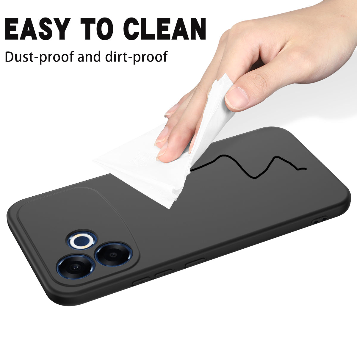 For Oppo F33 Pro 5G Liquid Silicone Case Phone Back Cover with Hand Strap