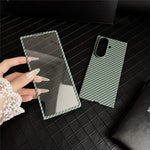 Til Samsung Galaxy Z Fold8 Ultra Magnetisk Cover i Kulfiberstruktur PC Telefoncover med Skærmbeskytter