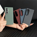 Til Samsung Galaxy Z Fold8 Ultra Magnetisk Cover i Kulfiberstruktur PC Telefoncover med Skærmbeskytter
