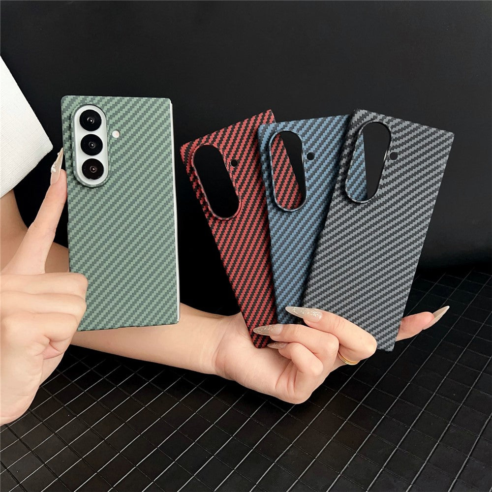 Til Samsung Galaxy Z Fold8 Ultra Magnetisk Cover i Kulfiberstruktur PC Telefoncover med Skærmbeskytter