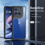 DUX DUCIS för Motorola Moto G37 5G / Motorola Moto G47 5G Aimo-serien PC + TPU genomskinligt bakstycke (REACH-certifiering)