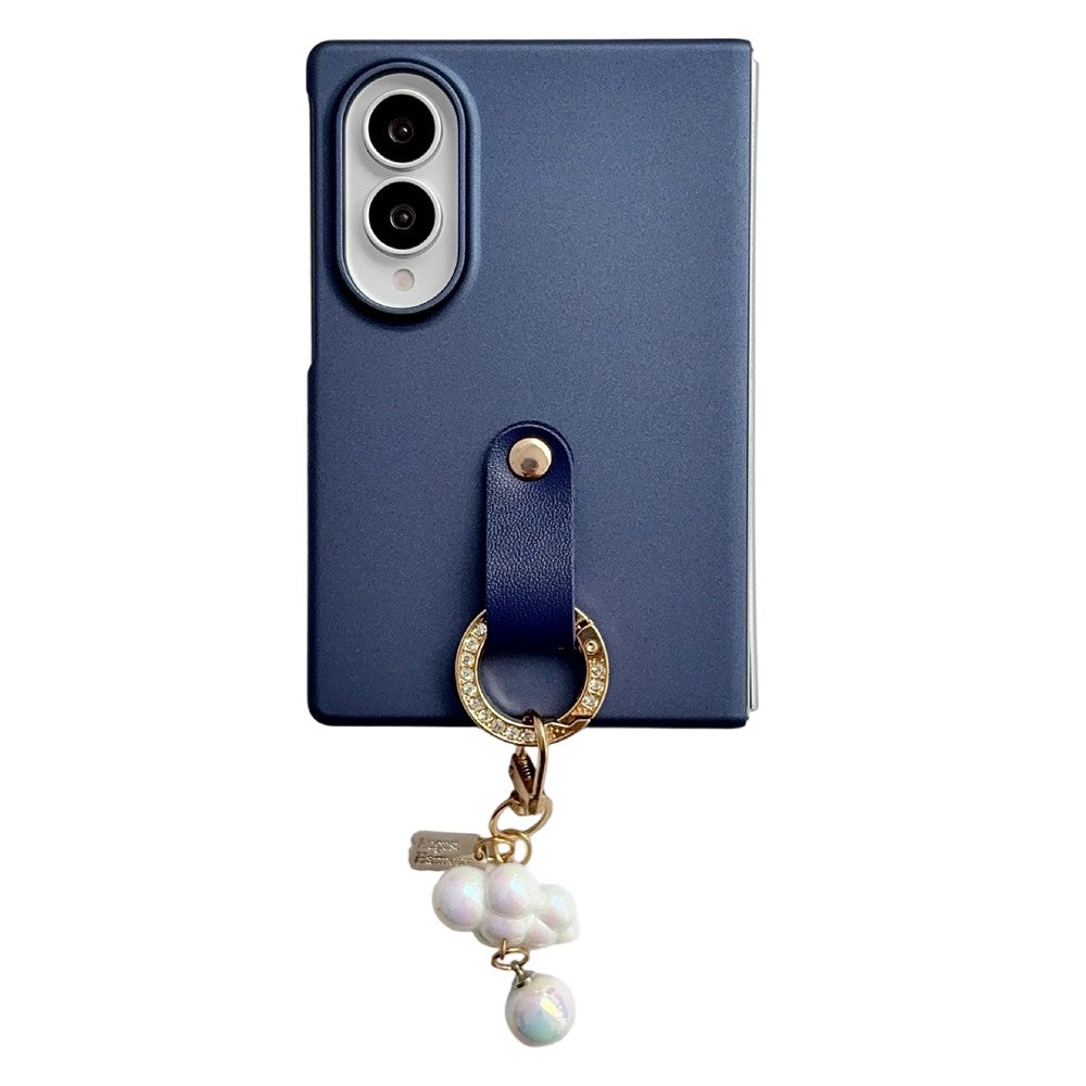 For Samsung Galaxy Z Fold8 Case Ultra Slim PC Phone Cover with Pearl Pendant