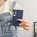 For Samsung Galaxy Z Fold8 Case Ultra Slim PC Phone Cover with Pearl Pendant