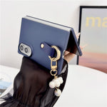 For Samsung Galaxy Z Fold8 Case Ultra Slim PC Phone Cover with Pearl Pendant