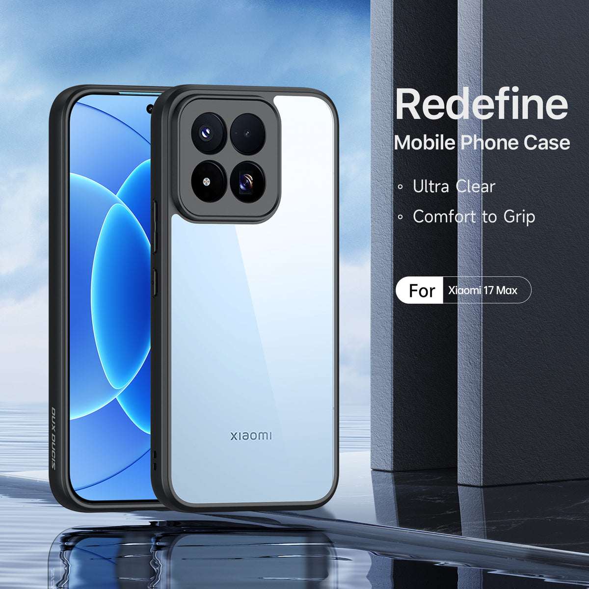 DUX DUCIS for Xiaomi 17 Max Aimo Series PC + TPU Clear Back Phone Cover (REACH Certification)