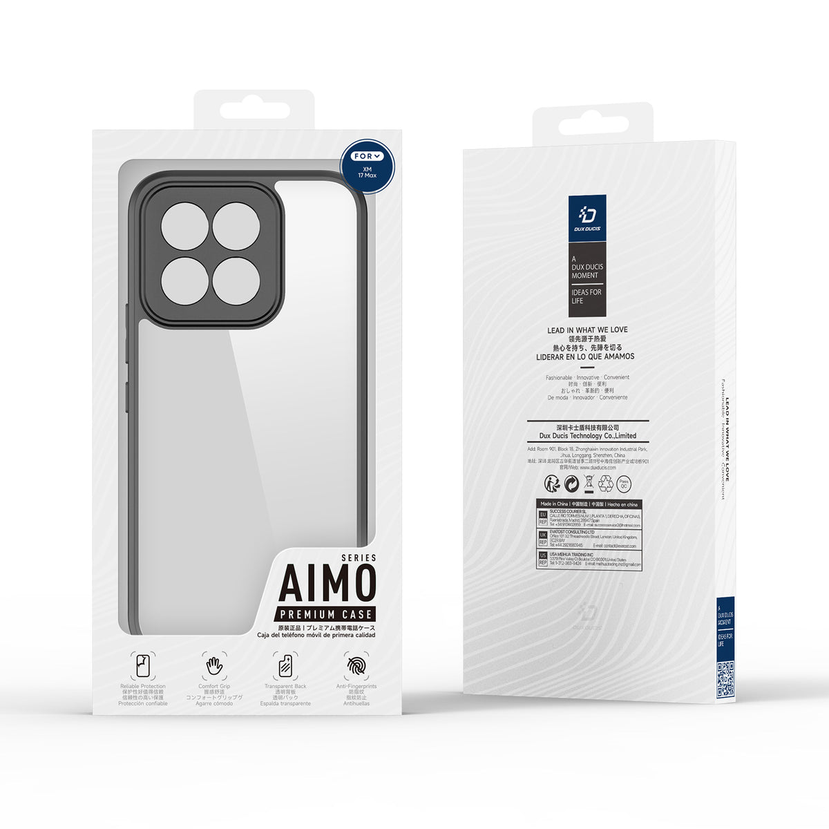 DUX DUCIS för Xiaomi 17 Max Aimo-serien PC + TPU-baksida (REACH-certifiering)