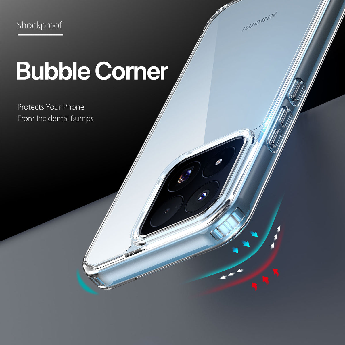 DUX DUCIS for Xiaomi 17 Max Clin Series Clear Phone Case TPU + PC Anti-drop Back Cover
