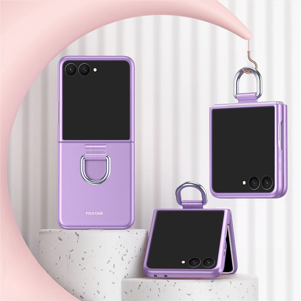 For Samsung Galaxy Z Flip8 Case Ring Holder Anti Drop Rubberized PC Phone Cover