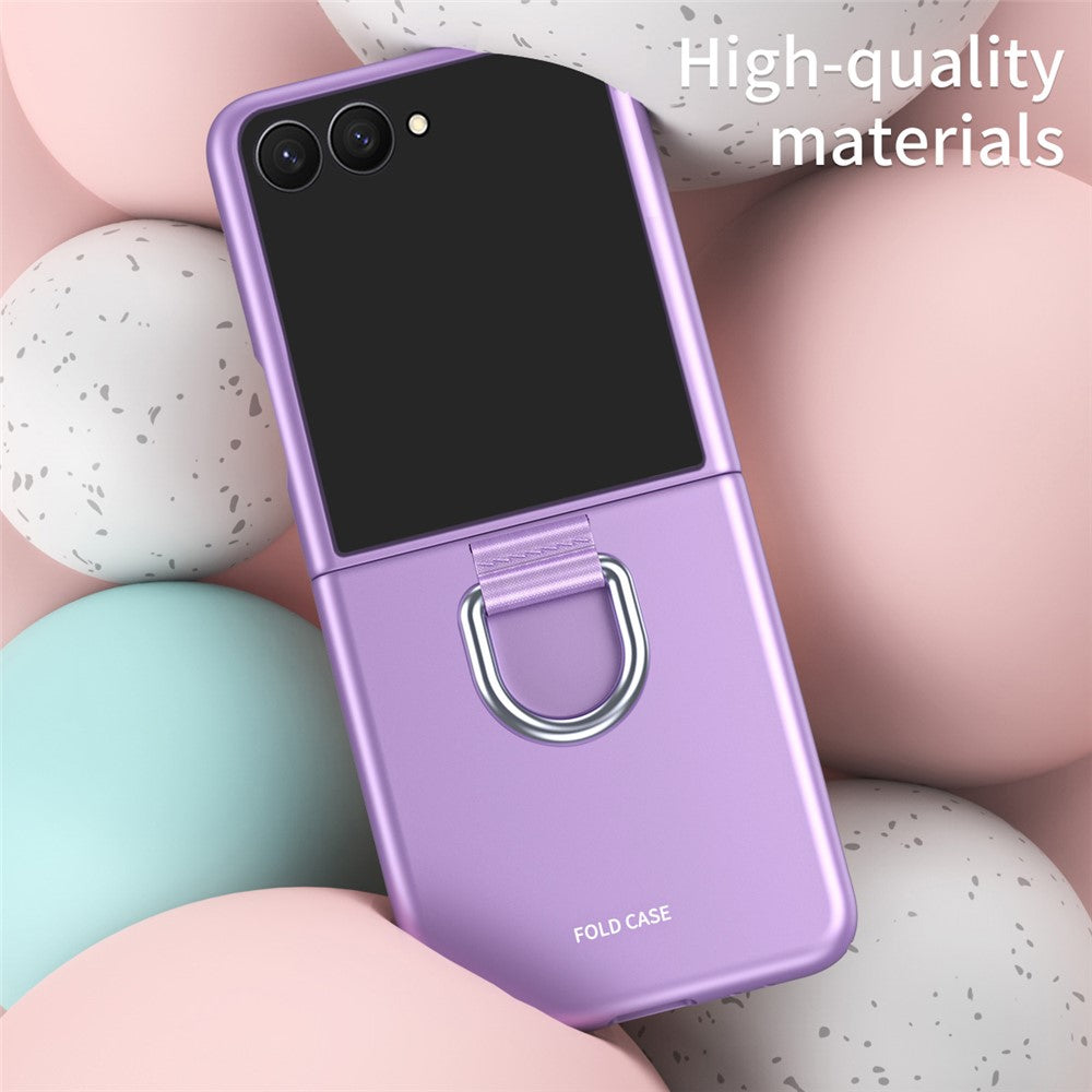 For Samsung Galaxy Z Flip8 Case Ring Holder Anti Drop Rubberized PC Phone Cover