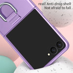 For Samsung Galaxy Z Flip8 Case Ring Holder Anti Drop Rubberized PC Phone Cover