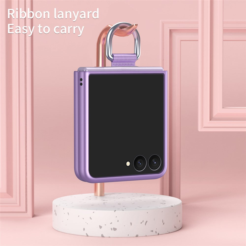 For Samsung Galaxy Z Flip8 Case Ring Holder Anti Drop Rubberized PC Phone Cover