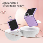 For Samsung Galaxy Z Flip8 Case Ring Holder Anti Drop Rubberized PC Phone Cover