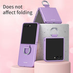 For Samsung Galaxy Z Flip8 Case Ring Holder Anti Drop Rubberized PC Phone Cover