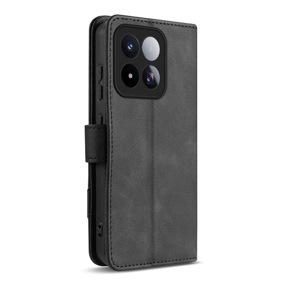 AZNS A2 for Xiaomi 17 Max Leather Case with Wrist Strap RFID Blocking Wallet Stand Phone Cover