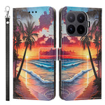 For Xiaomi 17T Case Pattern Printing PU Leather Flip Wallet Phone Cover with Wrist Strap