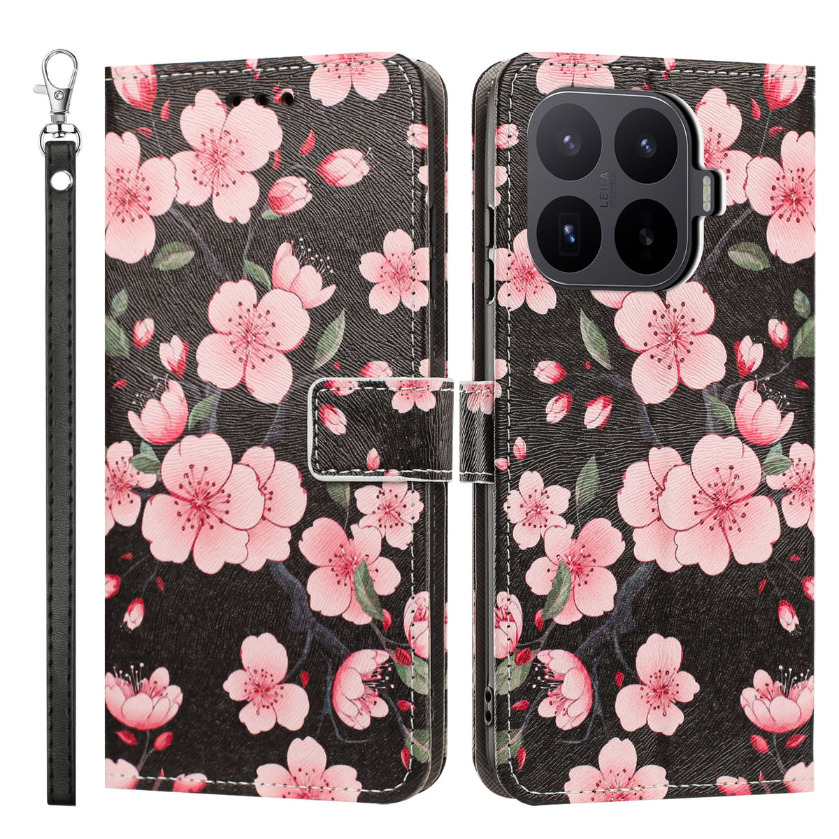 For Xiaomi 17T Case Pattern Printing PU Leather Flip Wallet Phone Cover with Wrist Strap