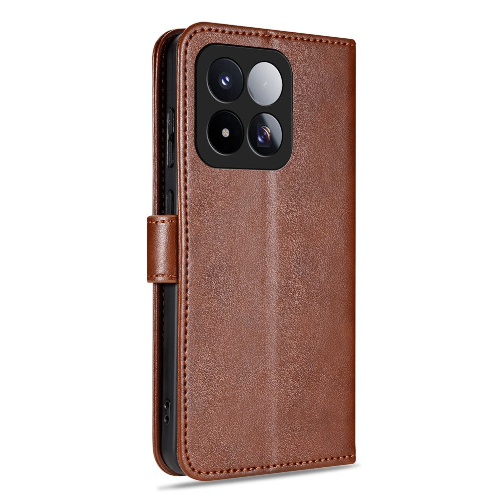 AZNS For Xiaomi 17 Max Case Anti-Scratch PU Leather Stand Wallet Phone Cover
