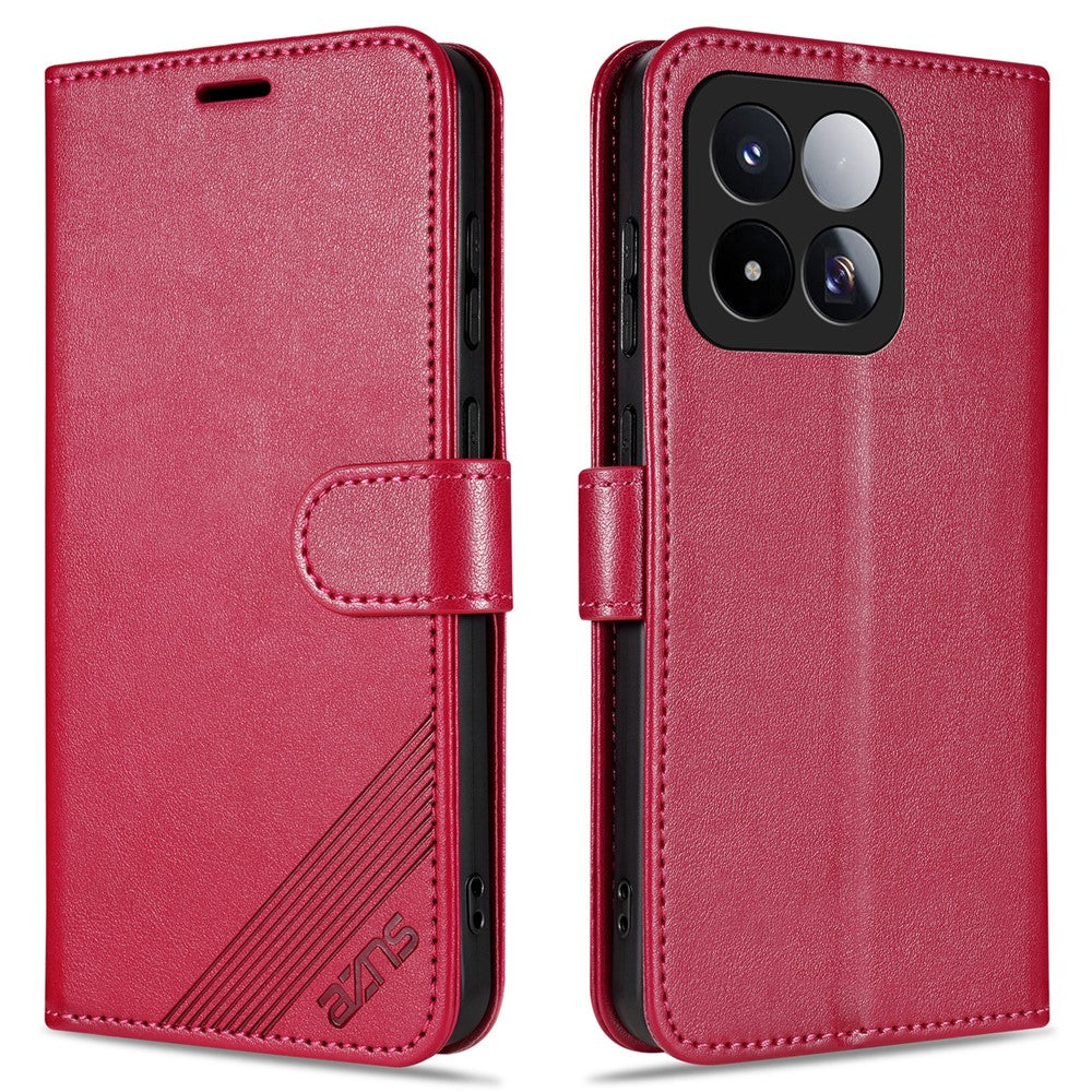 AZNS For Xiaomi 17 Max Case Anti-Scratch PU Leather Stand Wallet Phone Cover