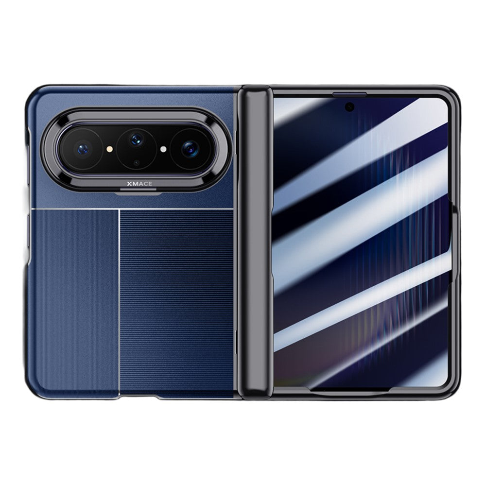 For Huawei Pura X Max Case AG Matte Foldable Phone Cover with Anti-spy Screen Protector