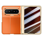 For Huawei Pura X Max Case AG Matte Foldable Phone Cover with Anti-spy Screen Protector