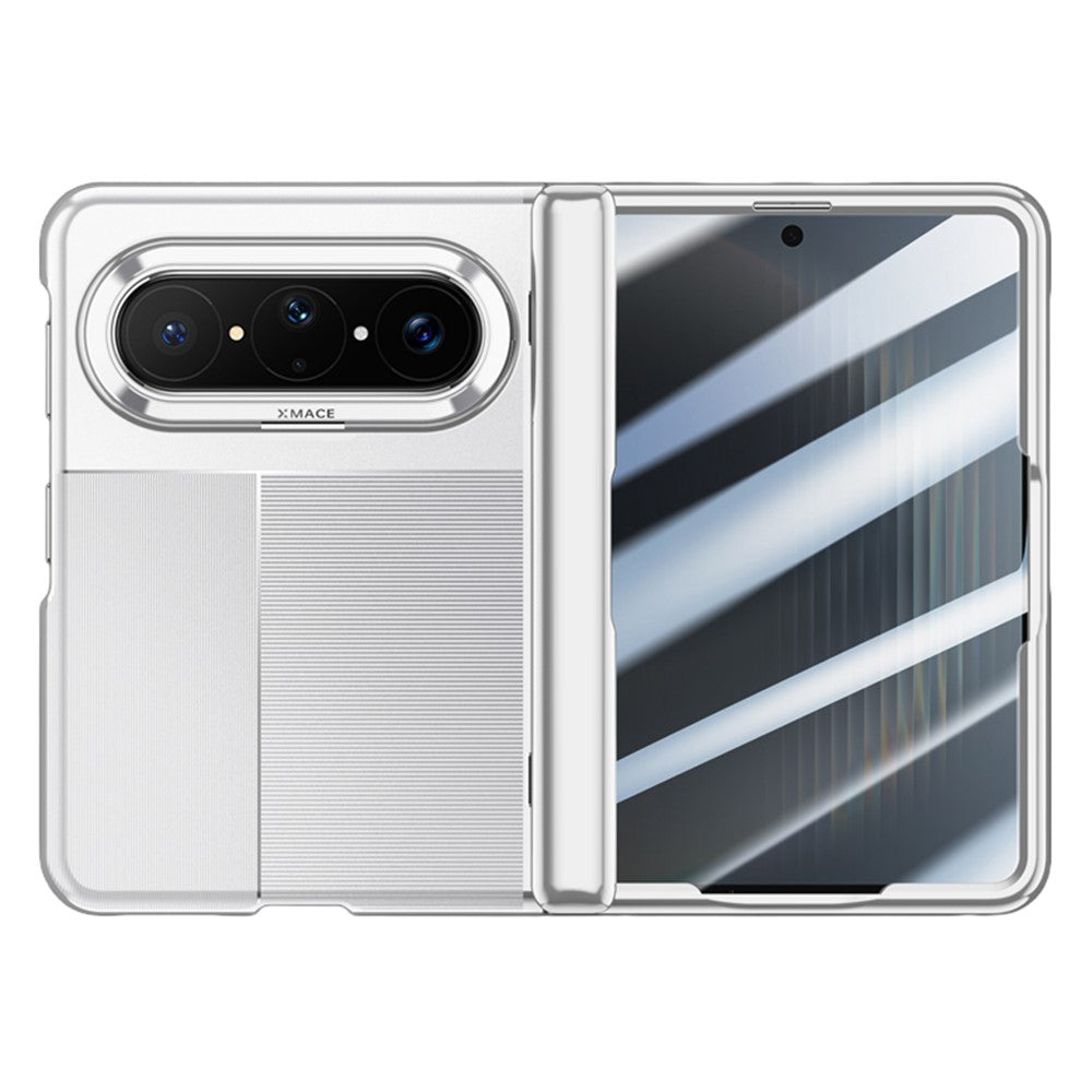 For Huawei Pura X Max Case AG Matte Foldable Phone Cover with Anti-spy Screen Protector
