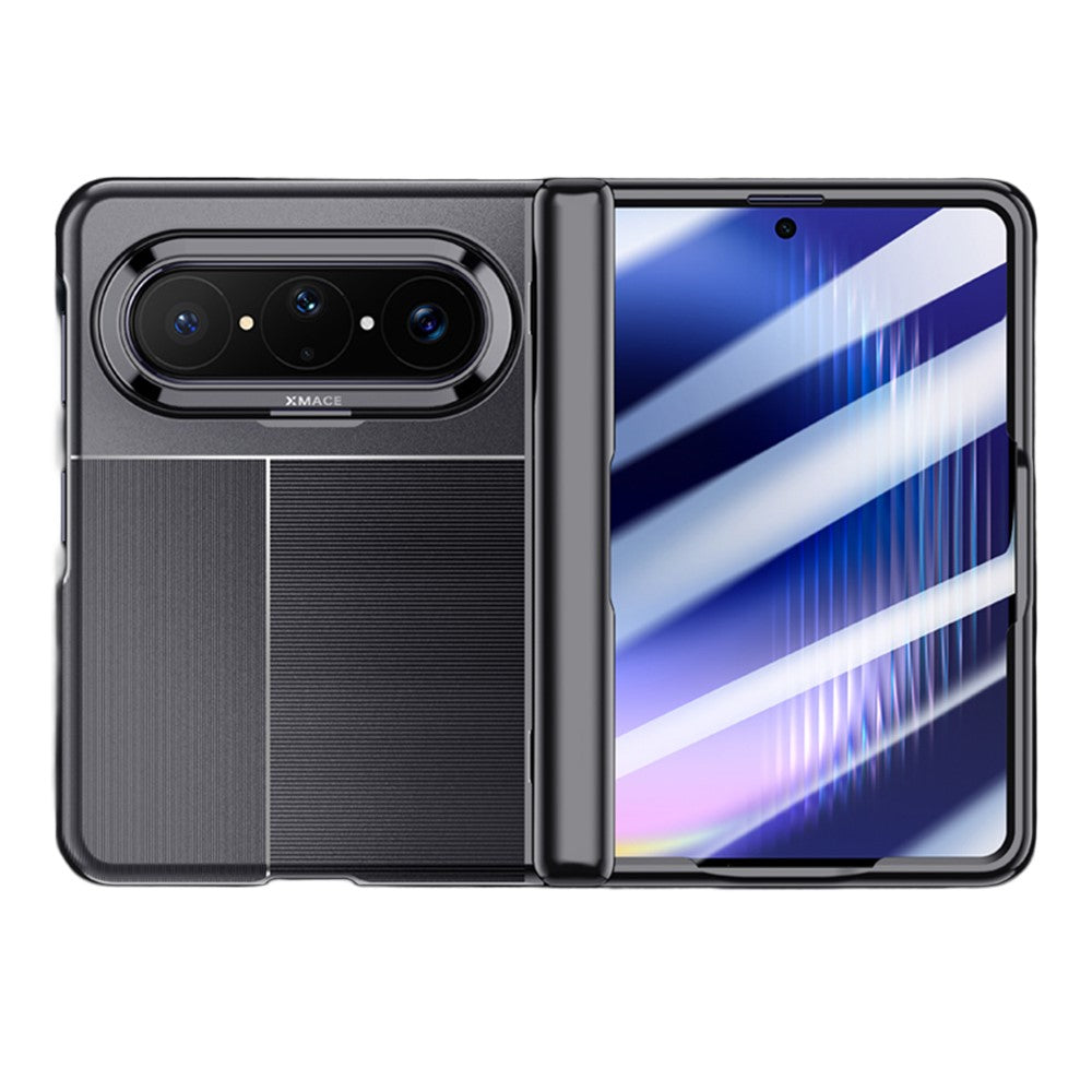 For Huawei Pura X Max Case AG Matte Hinge Protection Phone Cover with HD Clear Screen Protector