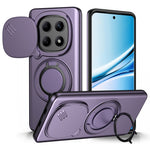 Magnetic Case For Xiaomi Redmi Note 15 5G (Global) / Note 15 4G (Global) / Poco M8 5G Ring Kickstand Slide Camera Cover TPU PC Hybrid Phone Shell